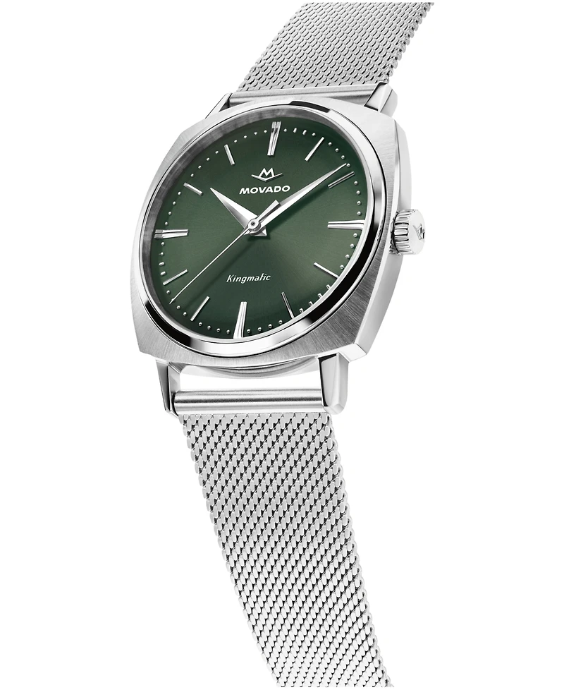 Movado Men's Kingmatic Swiss Automatic Stainless Steel Watch 35mm