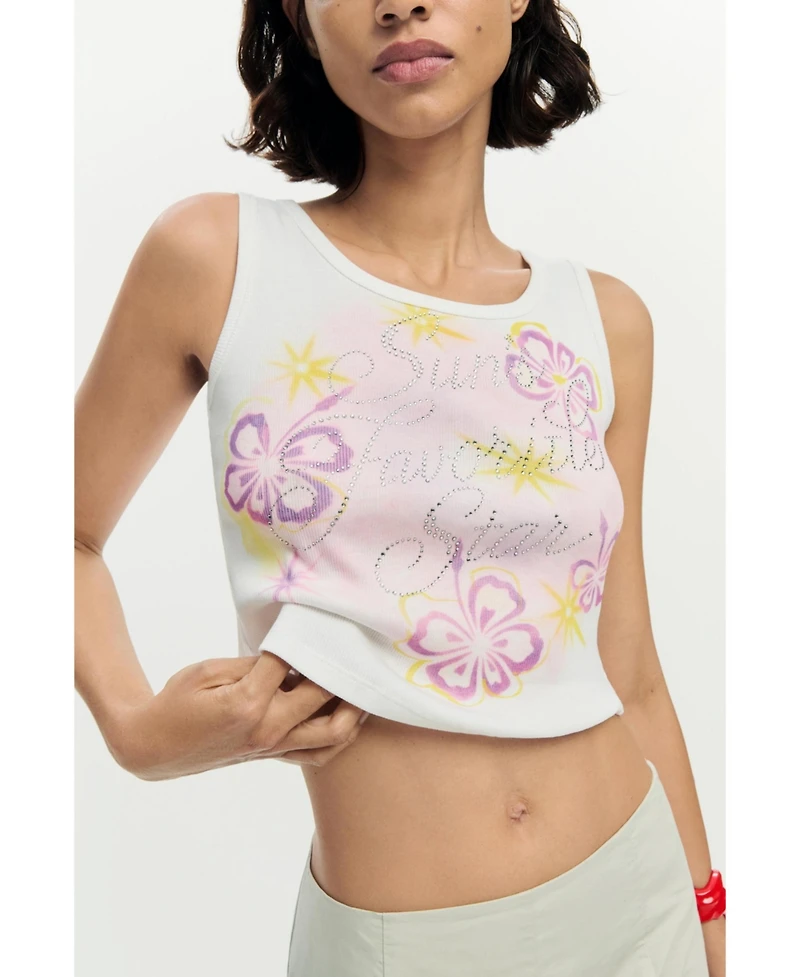 Desigual Women's Printed strappy t-shirt