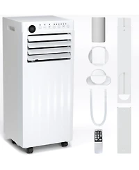 Cowsar 8,000 Btu Portable Ac, 4-in-1 with Timer and Remote