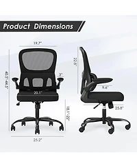 flynama Mesh Ergonomic Office Chair,Flip-Up Armrest Lumbar Chair