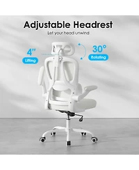 flynama Mesh High Back Office Chair with Headrest,Ergonomic Swivel Chair