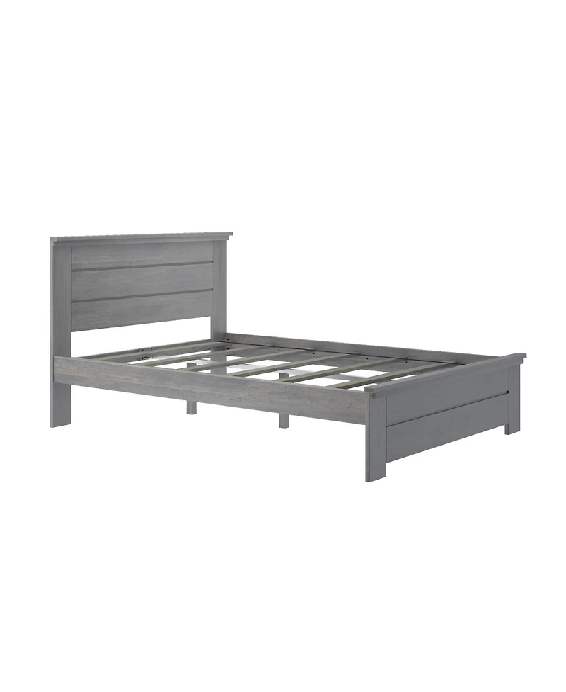 Max & Lily Farmhouse Queen Panel Bed, Pecan