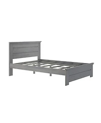 Max & Lily Farmhouse Queen Panel Bed, Pecan
