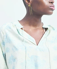 Reistor Women's Relaxed-fit Shirt with Drawstring Animal Print