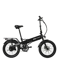 GoPowerBike GoVolt Folding Electric Bike for Adults | 20" Tires 500W Motor 45+ Mile Range 20mph Top Speed Class 1 & 2 eBike Black