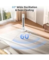 Cowsar 41" Tower Fan, 6 Speeds, 4 Modes, Timer, Oscillating