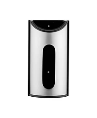 Mega Casa Wall-Mounted Trash Bag Dispenser Stainless Steel Plastic Bag Organizer Kitchen