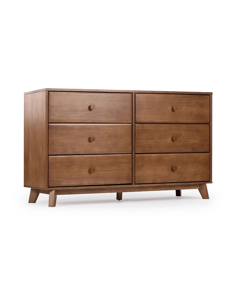 Max and Lily Solid Wood 6 Drawer Dresser