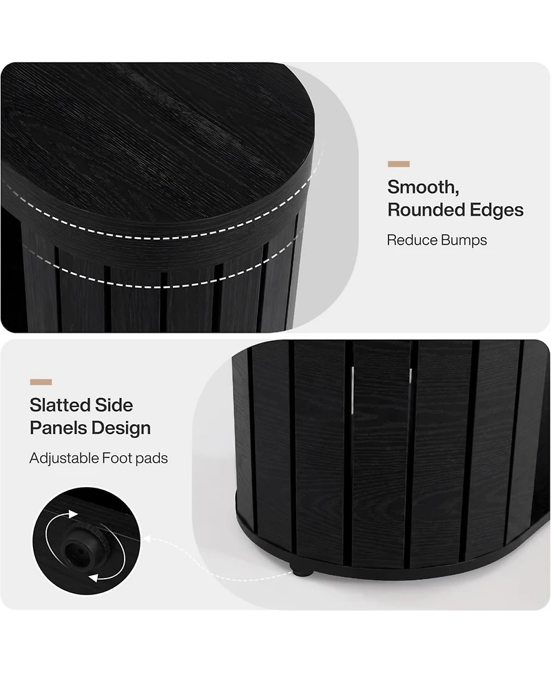 Tribesigns 47.2" Wooden Entryway Bench with 2-Tier Shoe Storage, Farmhouse Dining Adjustable Foot Pads