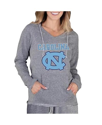 Concepts Sport Women's Gray North Carolina Tar Heels Mainstream Lightweight Terry Pullover Hoodie