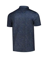 Flomotion Men's Navy The Players Toothy Topo Polo Shirt
