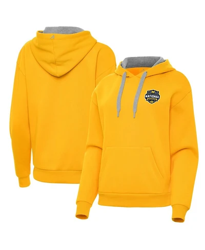 Antigua Women's Maize Michigan Wolverines 2026 Ncaa Men's Basketball National Champions Victory Hoodie