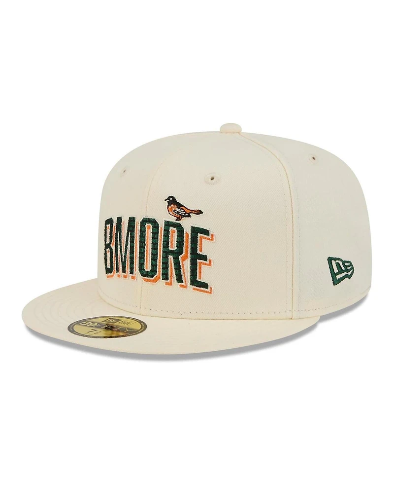 New Era Men's Cream Baltimore Orioles 2026 City Connect 59FIFTY Fitted Hat