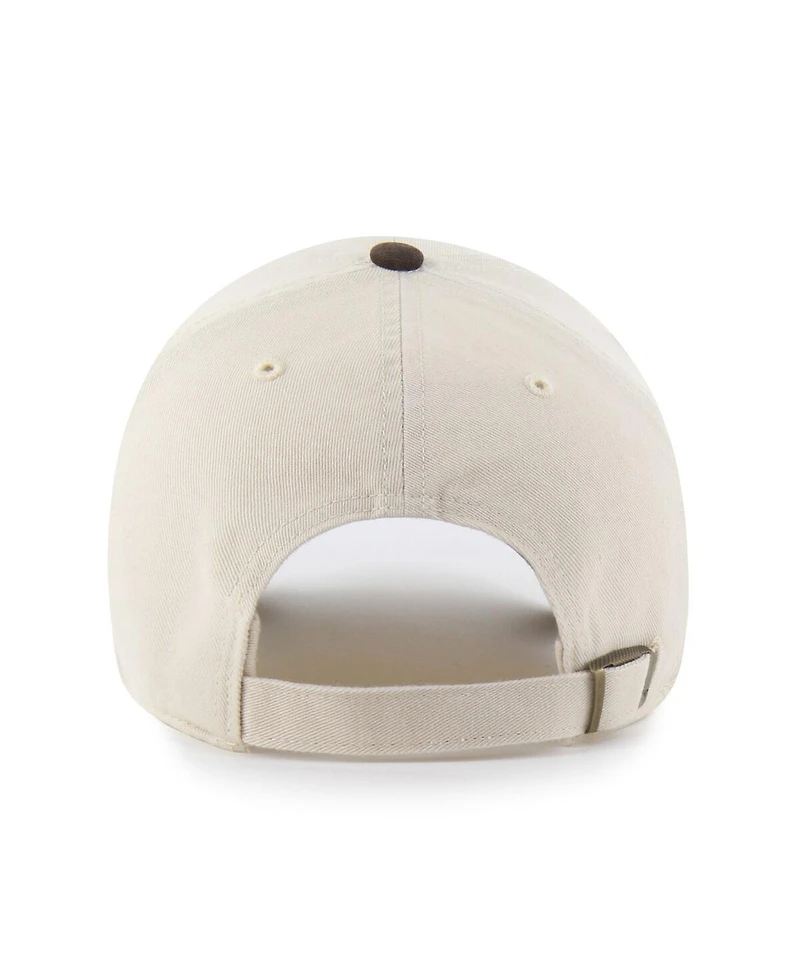 '47 Brand Men's Natural/Brown Washington Nationals Two-Tone Fashion Clean Up Adjustable Hat