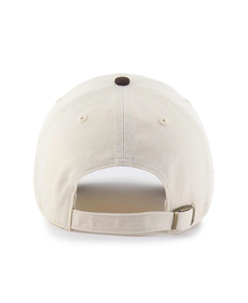 '47 Brand Men's Natural/Brown Baltimore Orioles Two-Tone Fashion Clean Up Adjustable Hat