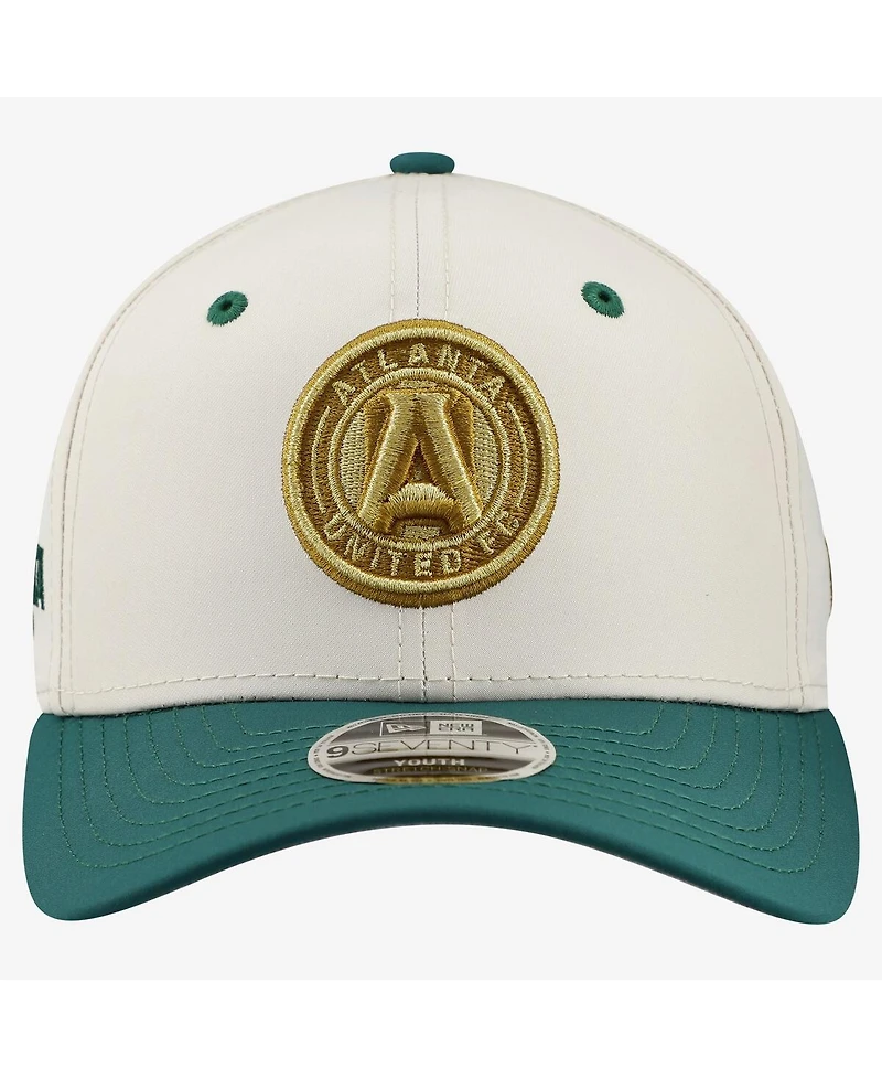 New Era Big Boys and Girls Cream Atlanta United Fc Jersey Hook 9SEVENTY Adjustable Hat