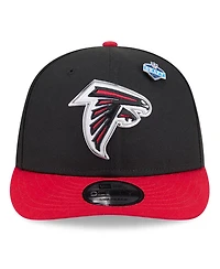 New Era Big Boys and Girls Black/Red Atlanta Falcons 2026 Nfl Draft Pre-Curved 9FIFTY Snapback Hat