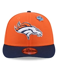 New Era Big Boys and Girls Orange/Navy Denver Broncos 2026 Nfl Draft Pre-Curved 9FIFTY Snapback Hat