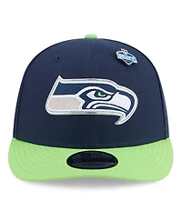 New Era Big Boys and Girls College Navy/Neon Green Seattle Seahawks 2026 Nfl Draft Pre-Curved 9FIFTY Snapback Hat