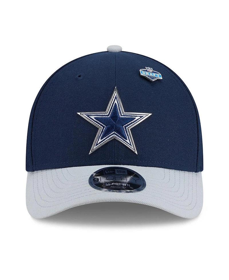 New Era Men's Navy/Silver Dallas Cowboys 2026 Nfl Draft 9FORTY M-Crown Adjustable Hat