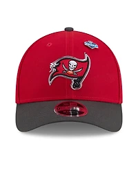 New Era Men's Red/Pewter Tampa Bay Buccaneers 2026 Nfl Draft 9FORTY M-Crown Adjustable Hat