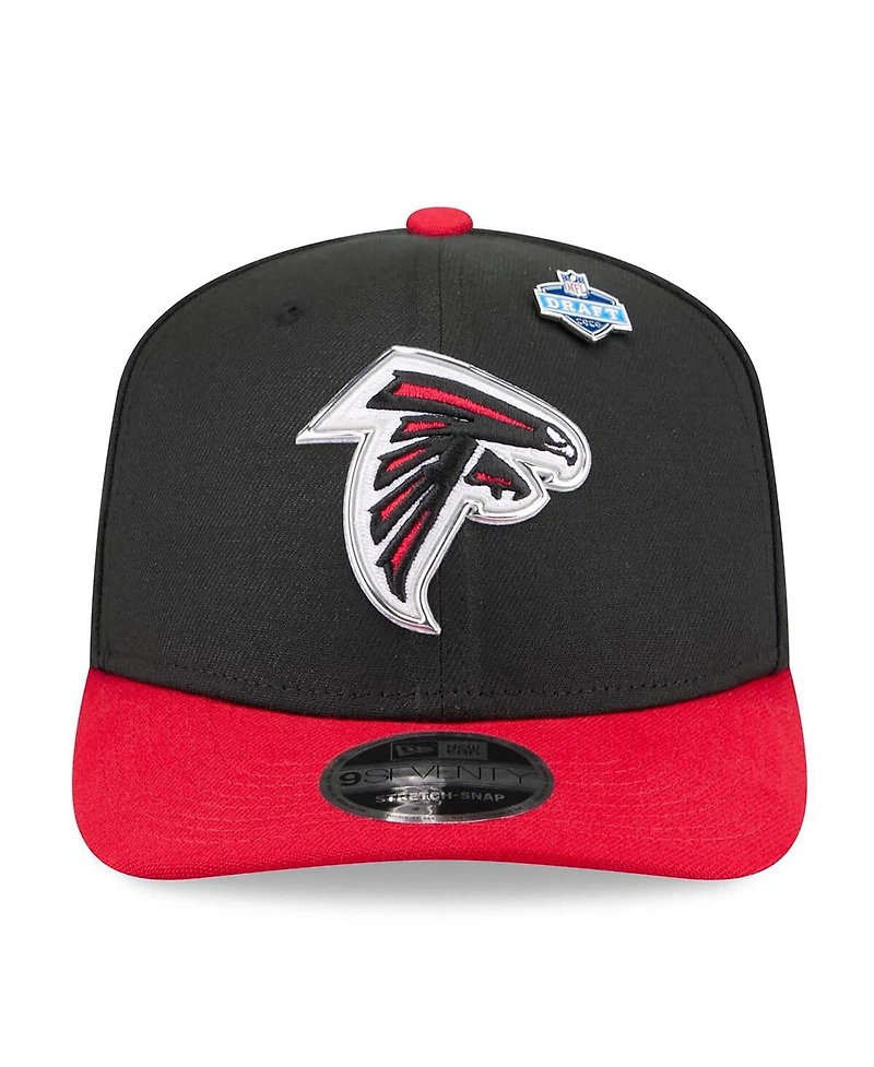New Era Men's Black/Red Atlanta Falcons 2026 Nfl Draft 9SEVENTY Adjustable Hat