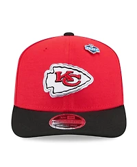 New Era Men's Red/Black Kansas City Chiefs 2026 Nfl Draft 9SEVENTY Adjustable Hat