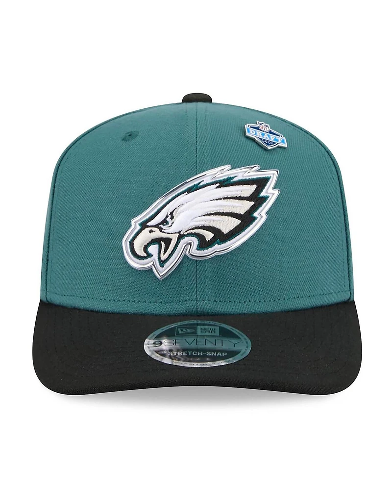 New Era Men's Midnight Green/Black Philadelphia Eagles 2026 Nfl Draft 9SEVENTY Adjustable Hat