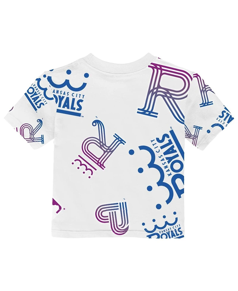 Outerstuff Baby Boys and Girls White Kansas City Royals 2026 City Connect Game Day T-Shirt