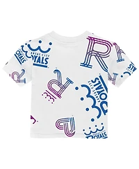 Outerstuff Baby Boys and Girls White Kansas City Royals 2026 City Connect Game Day T-Shirt