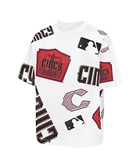 Outerstuff Big Boys and Girls White Cincinnati Reds 2026 City Connect Circus Catch T-Shirt