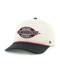 '47 Brand Big Boys and Girls Natural/Black Arizona Diamondbacks Frame Out Hitch Adjustable Hat