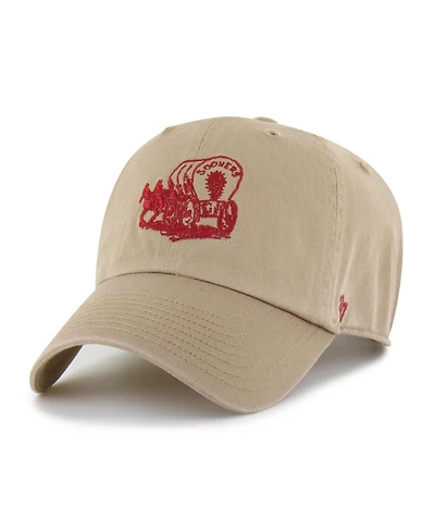 '47 Brand Men's Khaki Oklahoma Sooners Clean Up Adjustable Hat
