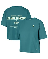 '47 Brand Women's Teal Los Angeles Dodgers Contemporary Basics Leon City T-Shirt