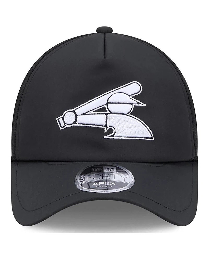 New Era Men's Black Chicago White Sox 2026 Batting Practice Alternate Apex 9FORTY Adjustable Hat