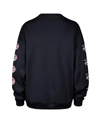 '47 Brand Women's Navy New York Yankees Trendy Team Go Big Oversized Sweatshirt