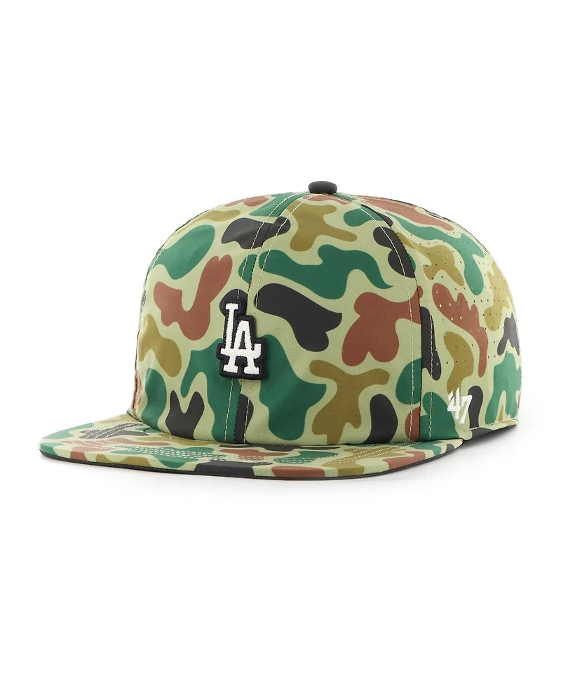 '47 Brand Men's Camo Los Angeles Dodgers Elevated Greens Captain Adjustable Hat