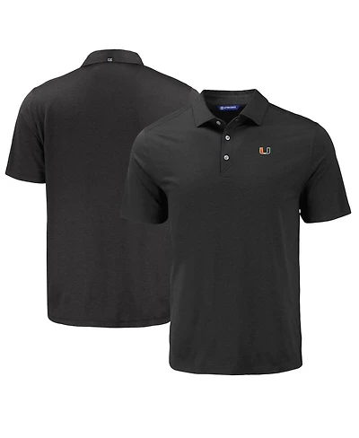 Cutter & Buck Men's Miami Hurricanes Coastline Epic Comfort Eco Polo Shirt