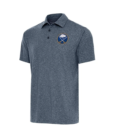 Antigua Men's Heather Navy Buffalo Sabres Par Polo Shirt