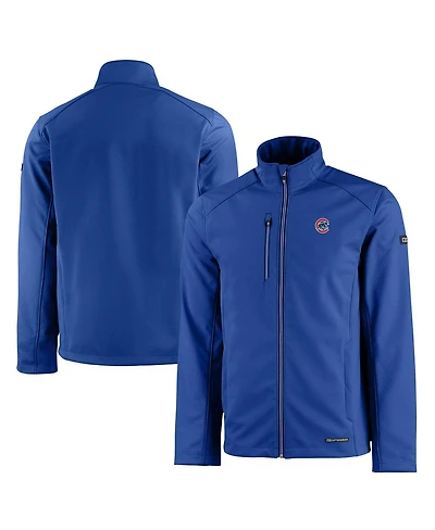 Cutter & Buck Men's Royal Chicago Cubs Evoke Eco Softshell Full-Zip Jacket