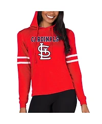 Concepts Sport Women's Red St. Louis Cardinals Marathon Lightweight Lounge Pullover Hoodie