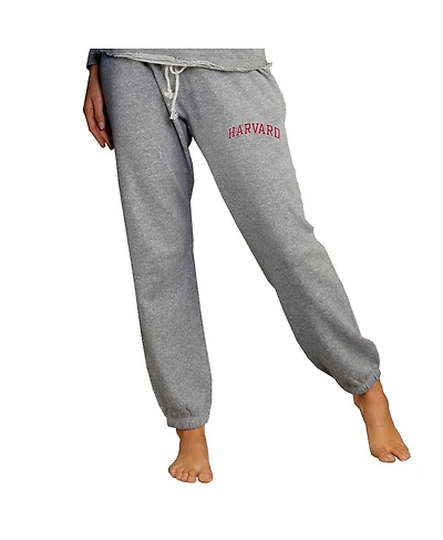 Concepts Sport Women's Gray Harvard Crimson Mainstream Knit Jogger Pants