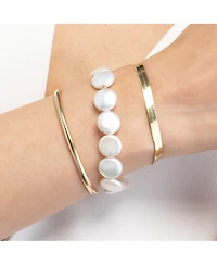 The Lovery Coin Pearl Bracelet 14K