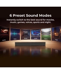 Ultimea Poseidon R3T 2.1ch Soundbar with Wireless Subwoofer, App Control, Soundbar for Smart Tv, Bluetooth 6.0, Hdmi, Optical, 240W Peak Power