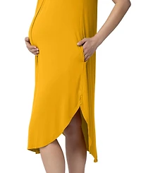 Kindred Bravely Maternity Ruffle Strap Labor & Delivery Gown