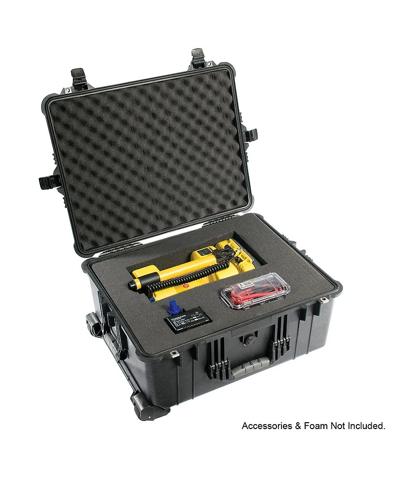 Pelican 1610 Watertight Hard Case with Dividers and Wheels - Charcoal