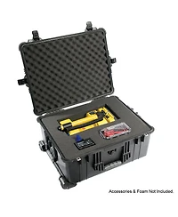 Pelican 1610 Watertight Hard Case with Dividers and Wheels - Charcoal