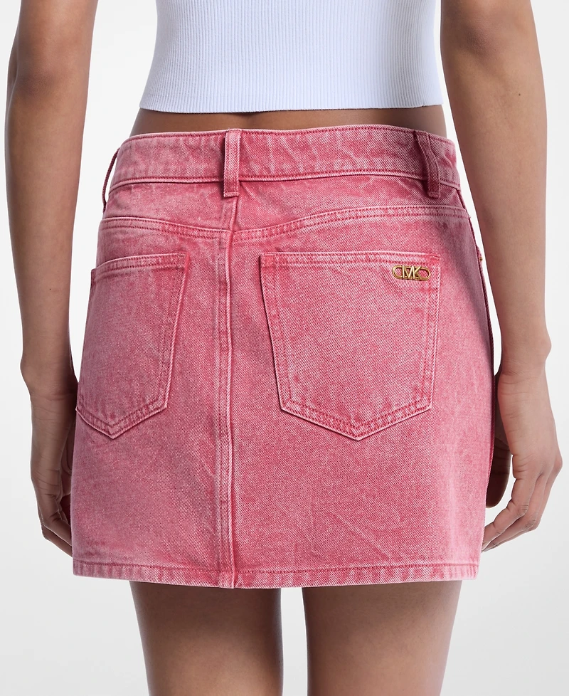 Michael Kors Women's Denim Mini Skirt