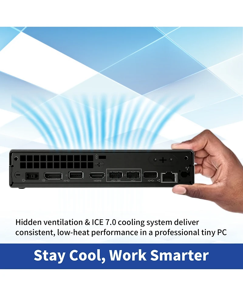 Lenovo ThinkCentre neo 50q Mff Desktop Pc with Intel Core i3, 16GB Ram, 1TB Ssd, Windows 11 Pro