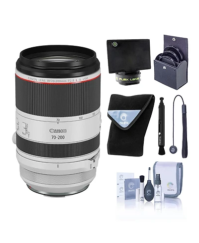 Canon Rf 70-200mm f/2.8L Is Usm Lens, Bundle with Flex Lens Shade, ProOptic 77mm FIlter Kit, Cleaning Kit, Lens Cleaner, Lens Wrap, Lens Cap Tether